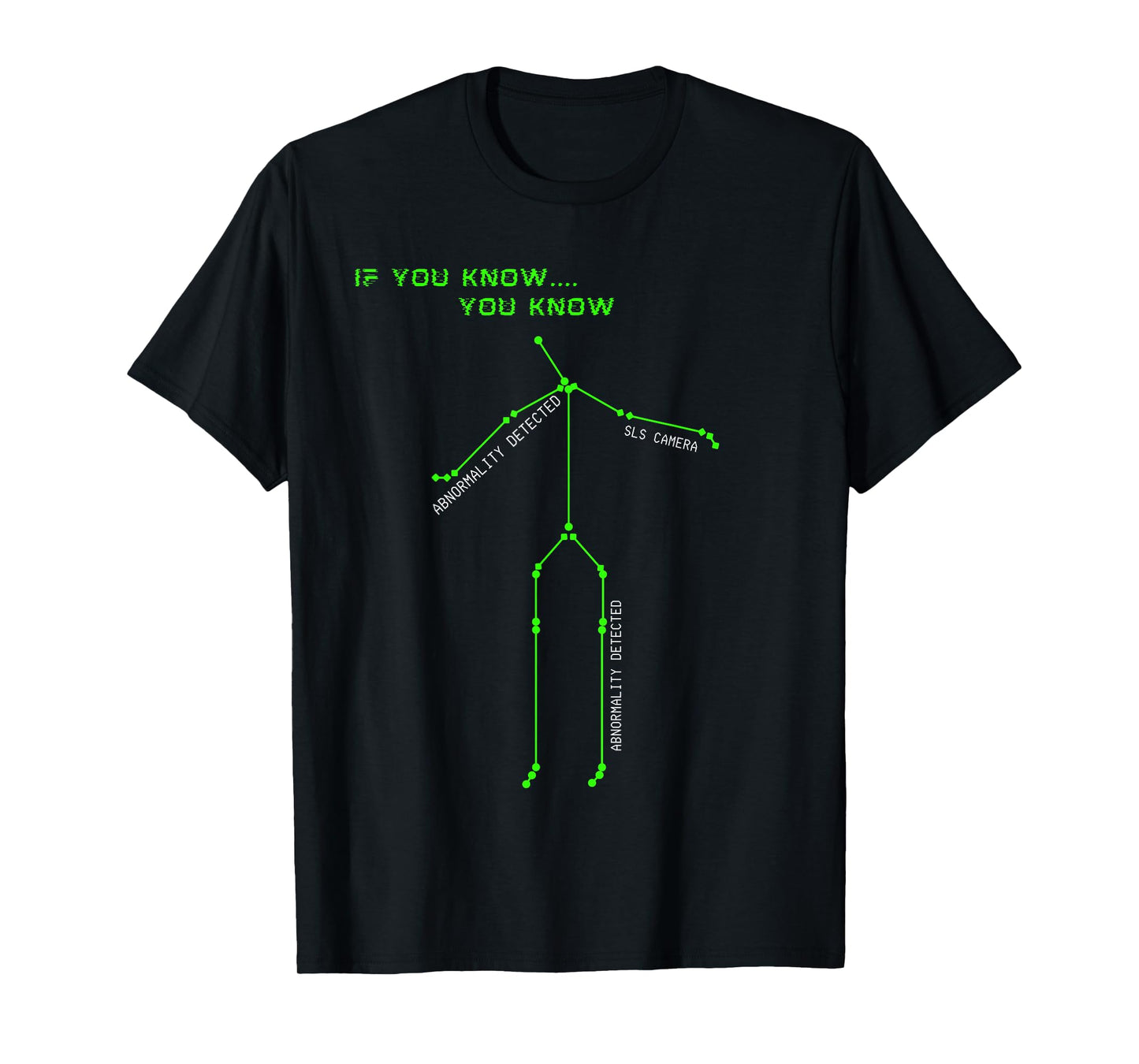 Ghost Hunting SLS Camera Stick Man Novelty Spooky T-Shirt