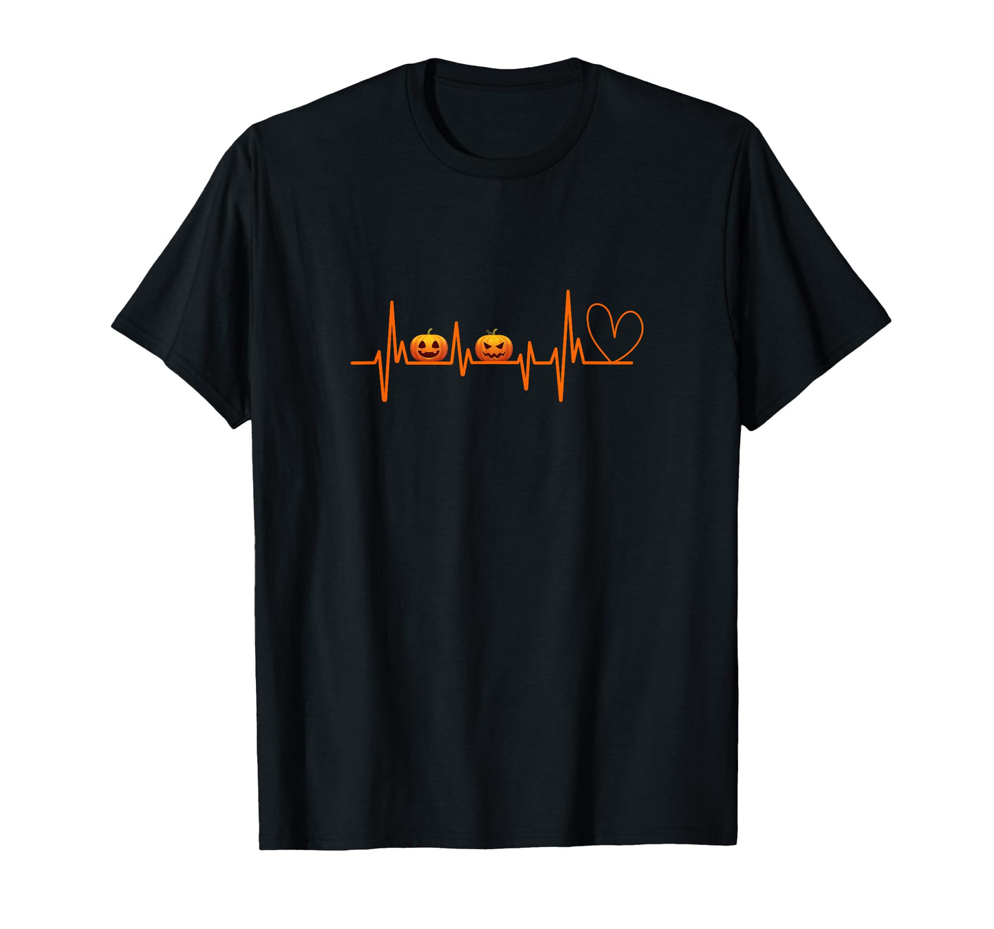 Pumpkin Heartbeat Halloween T-Shirt