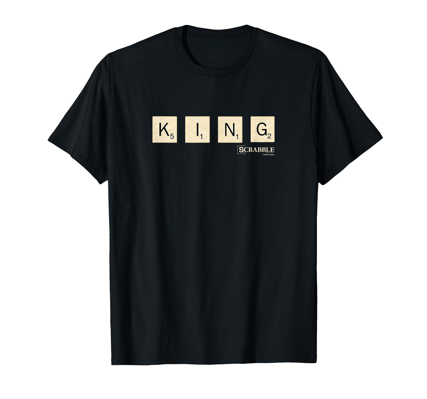 Scrabble King Vintage Letter Tiles Logo T-Shirt