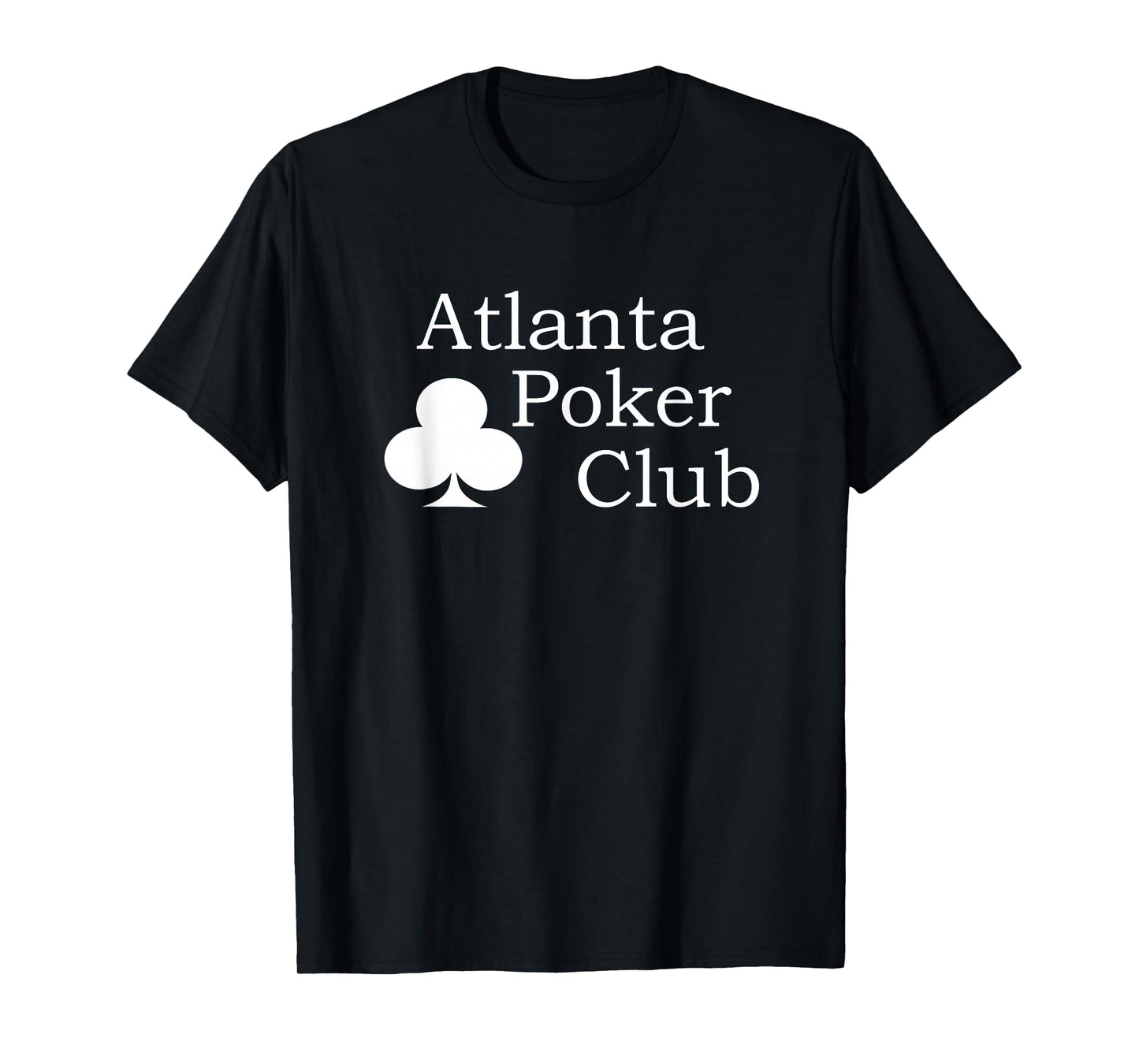 Atlanta Poker Club Classic Big White Logo T-Shirt T-Shirt