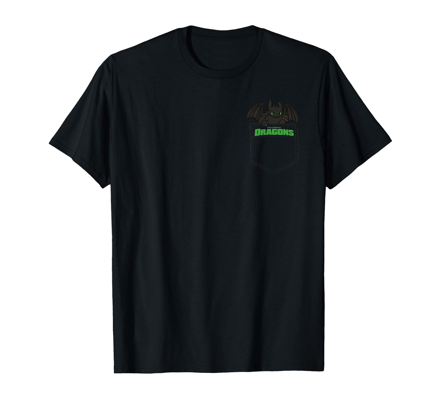 DreamWorks Dragons Toothless in Your Faux Pocket T-Shirt