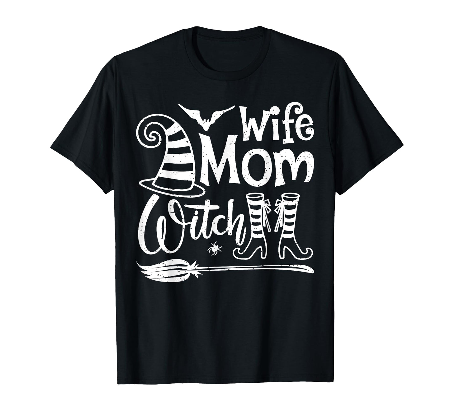 Wife Mom Witch Halloween T-Shirt