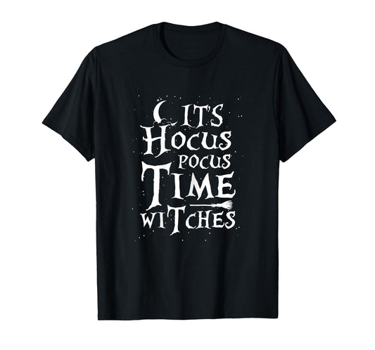 It's Hocus Pocus Time Witches Cute Halloween T-Shirt