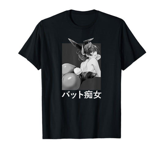 Japanese Lewd Waifu Bunny Anime Girl Manga T-Shirt