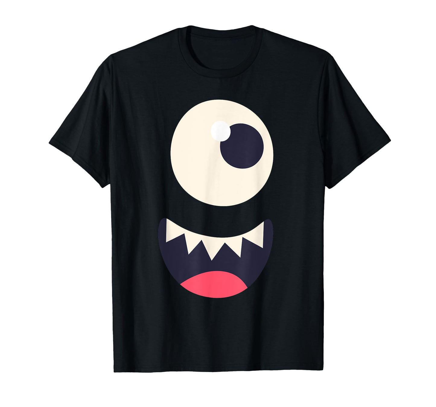 Easy Halloween Costume Cute Monster Face Graphic T T-Shirt