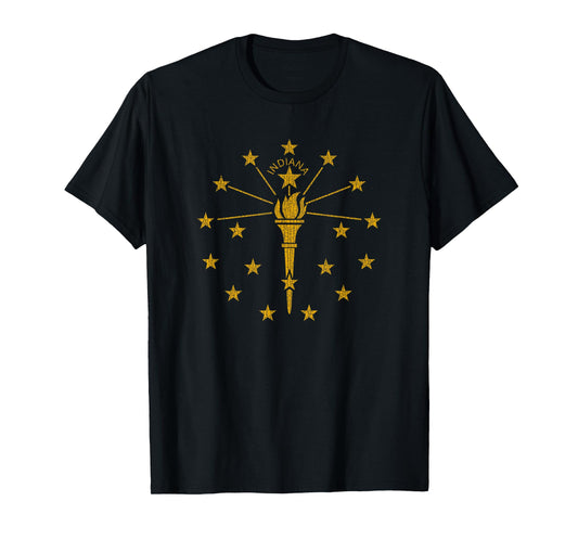 Indiana State Flag Graphic T Shirt T-Shirt