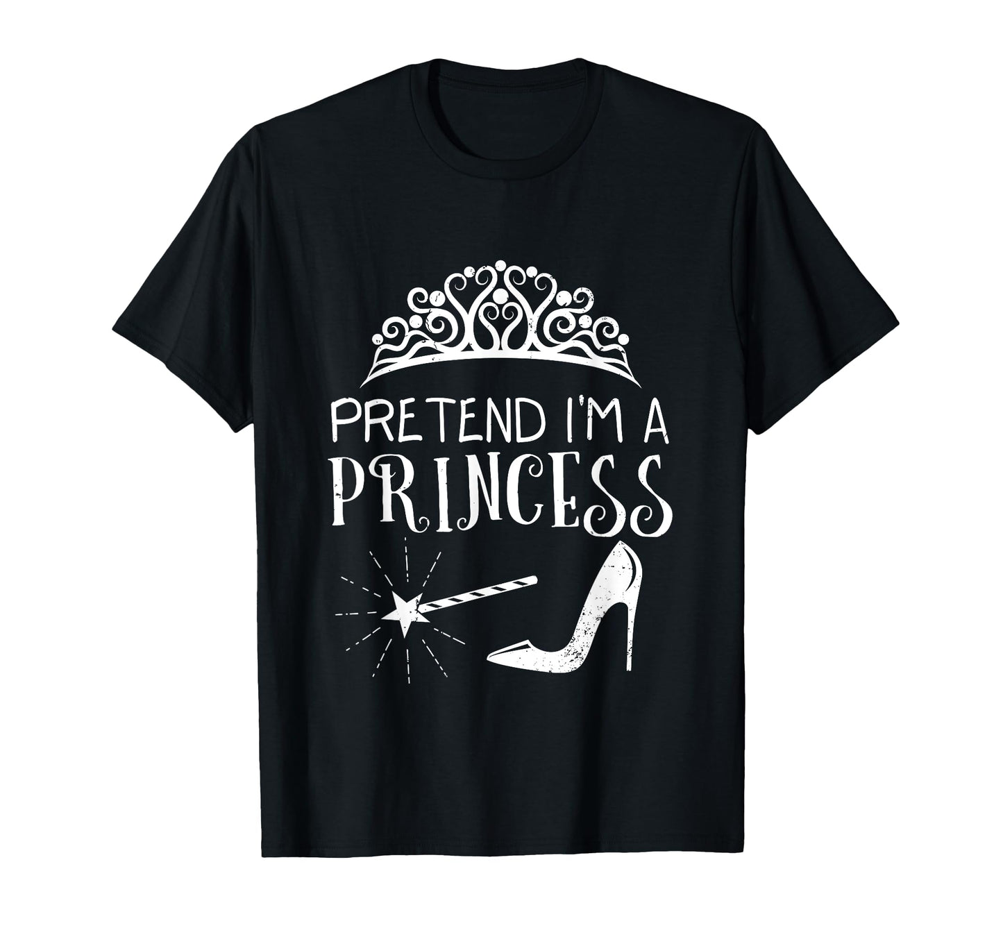 Fun Pretend I Am Princess Simple Magic Halloween Costume T-Shirt