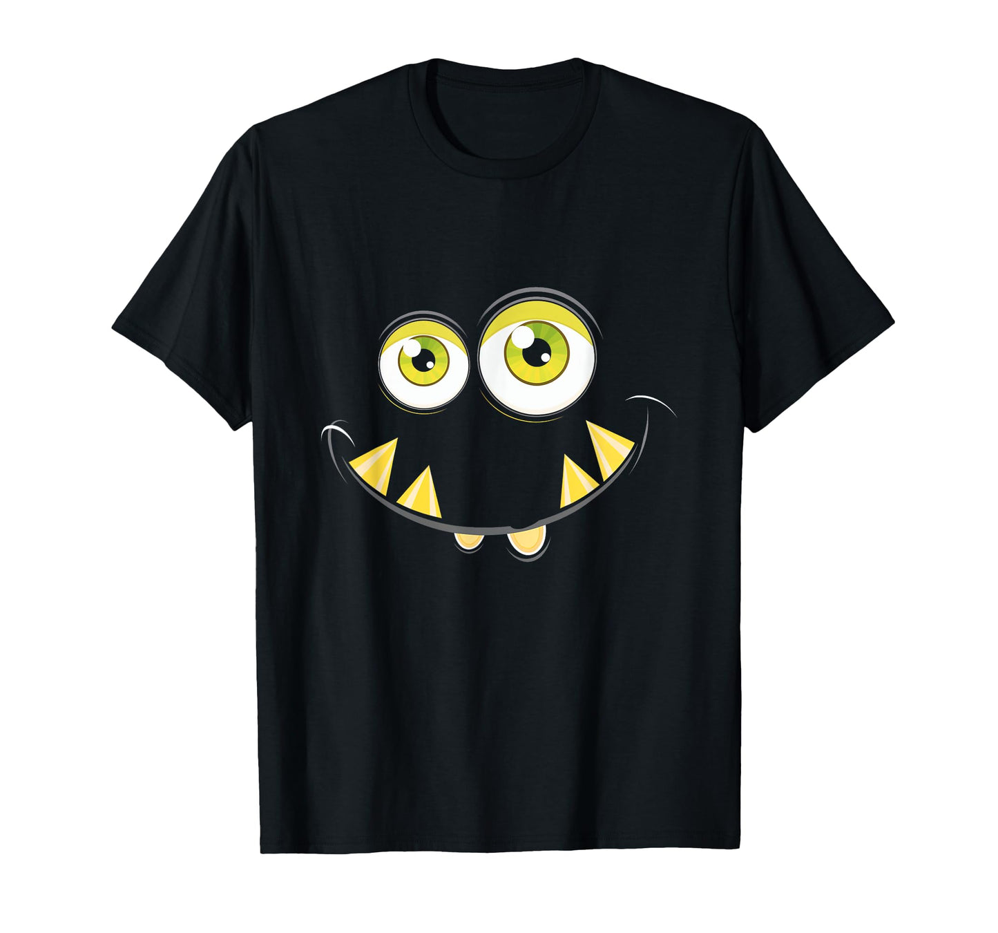 Monster Face Cute Halloween Costume Idea Kids Fun T-Shirt