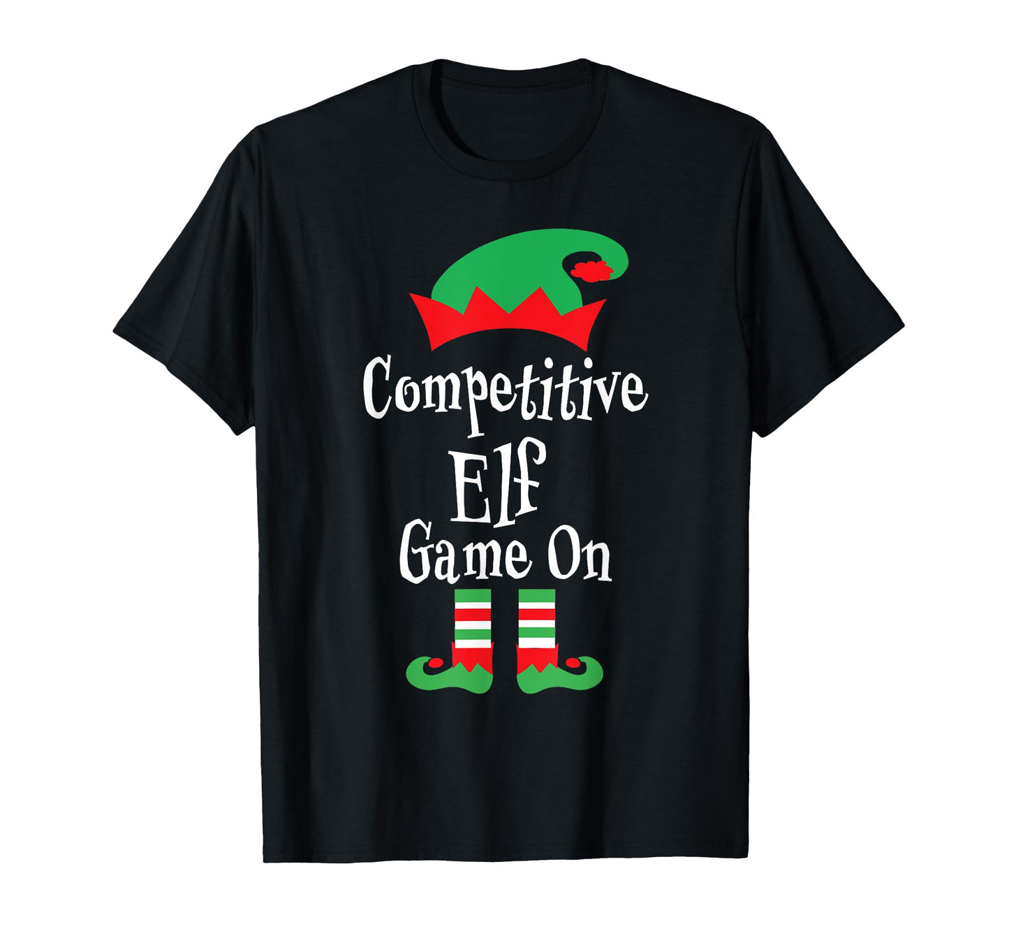 Fun Competitive Elf Game On Christmas Family Matching Group T-Shirt