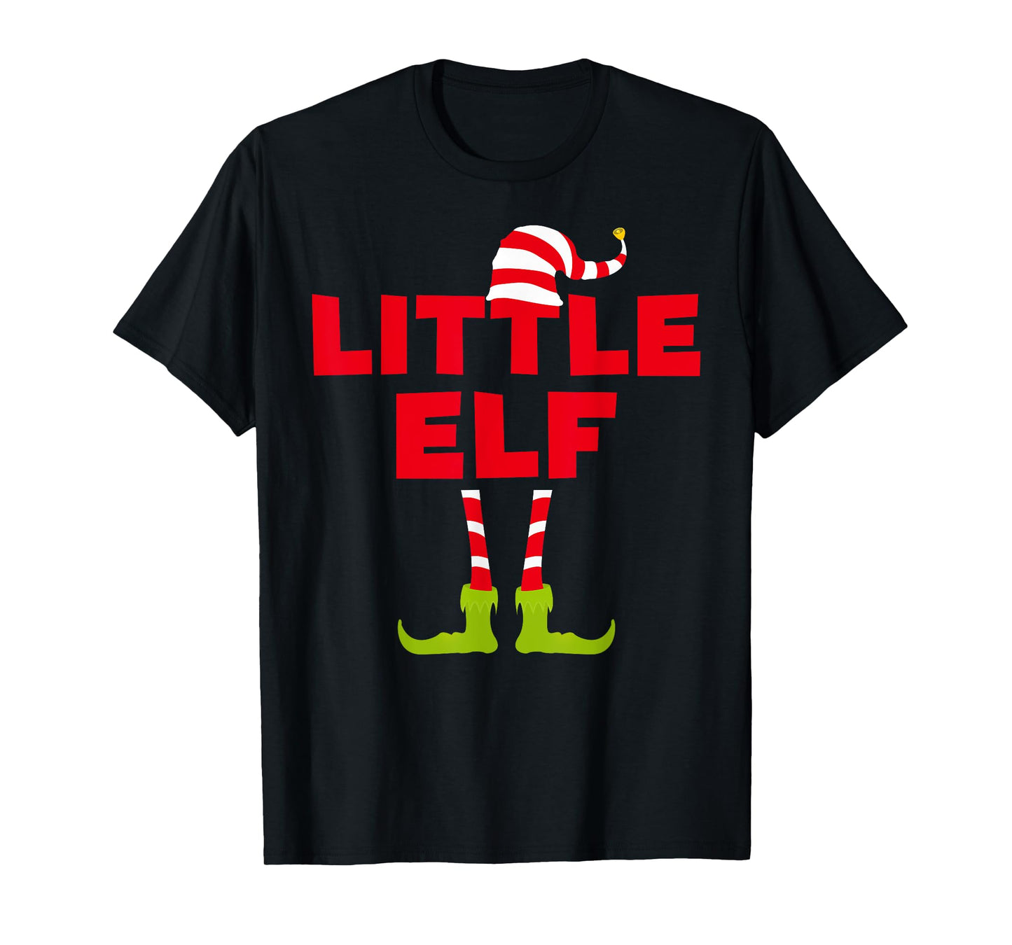 Little Elf T-Shirt Funny Matching Christmas Elf Shirt T-Shirt