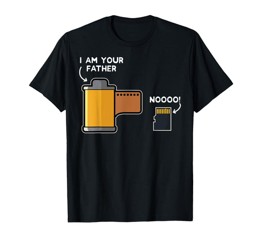 Funny Photography Gift Design Film Father of SD Card T-Shirt