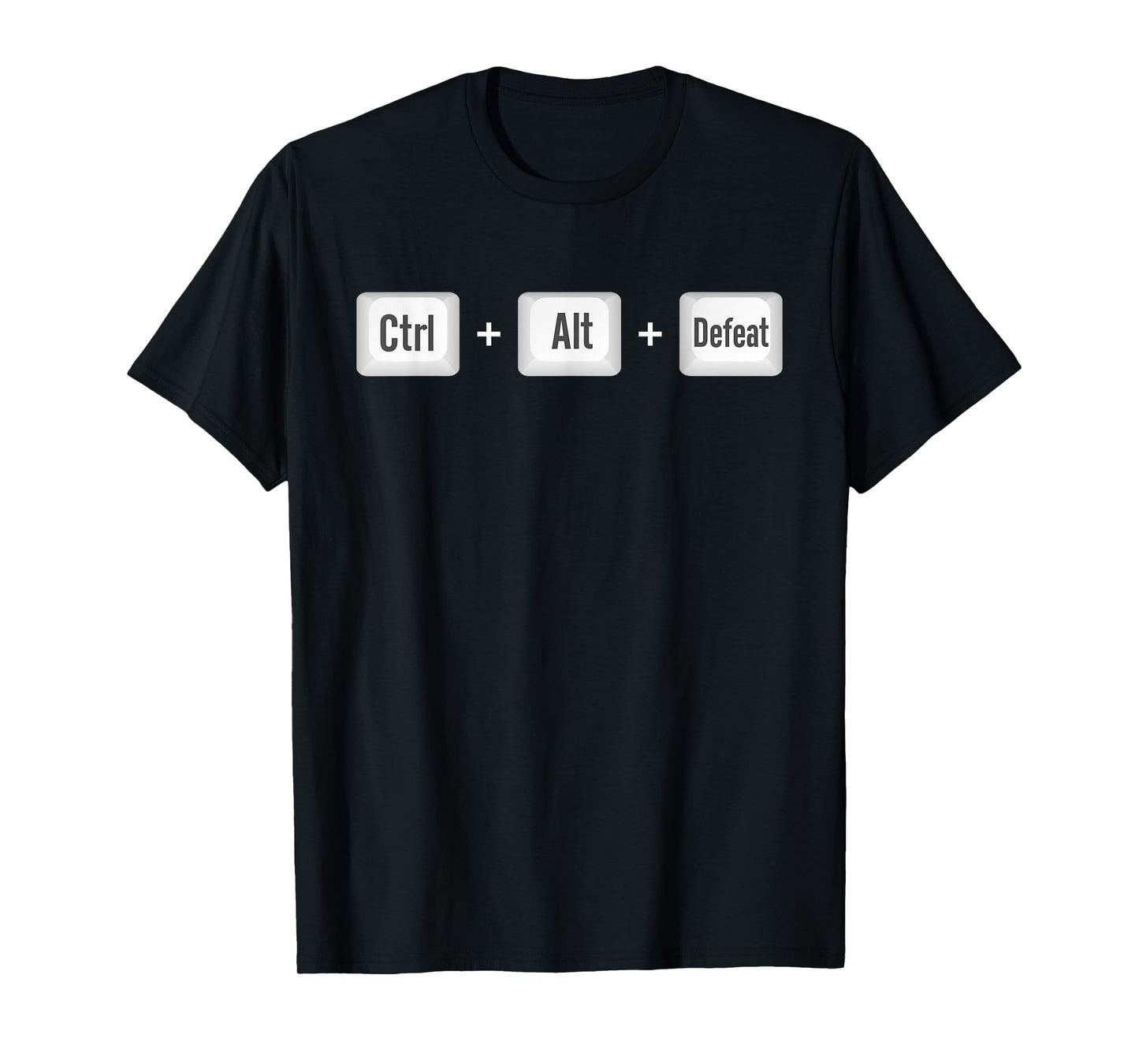 Ctrl Alt Defeat PC Video Gamer Keyboard Gaming Mouse WASD T-Shirt