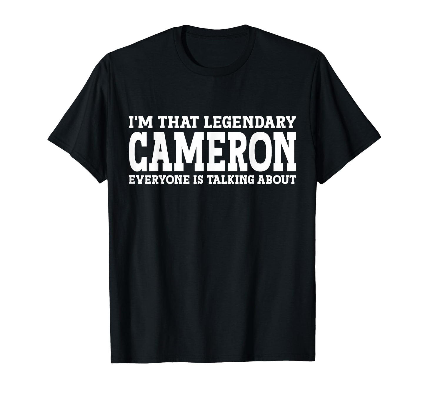 Cameron Personal Name Funny Camera T-Shirt