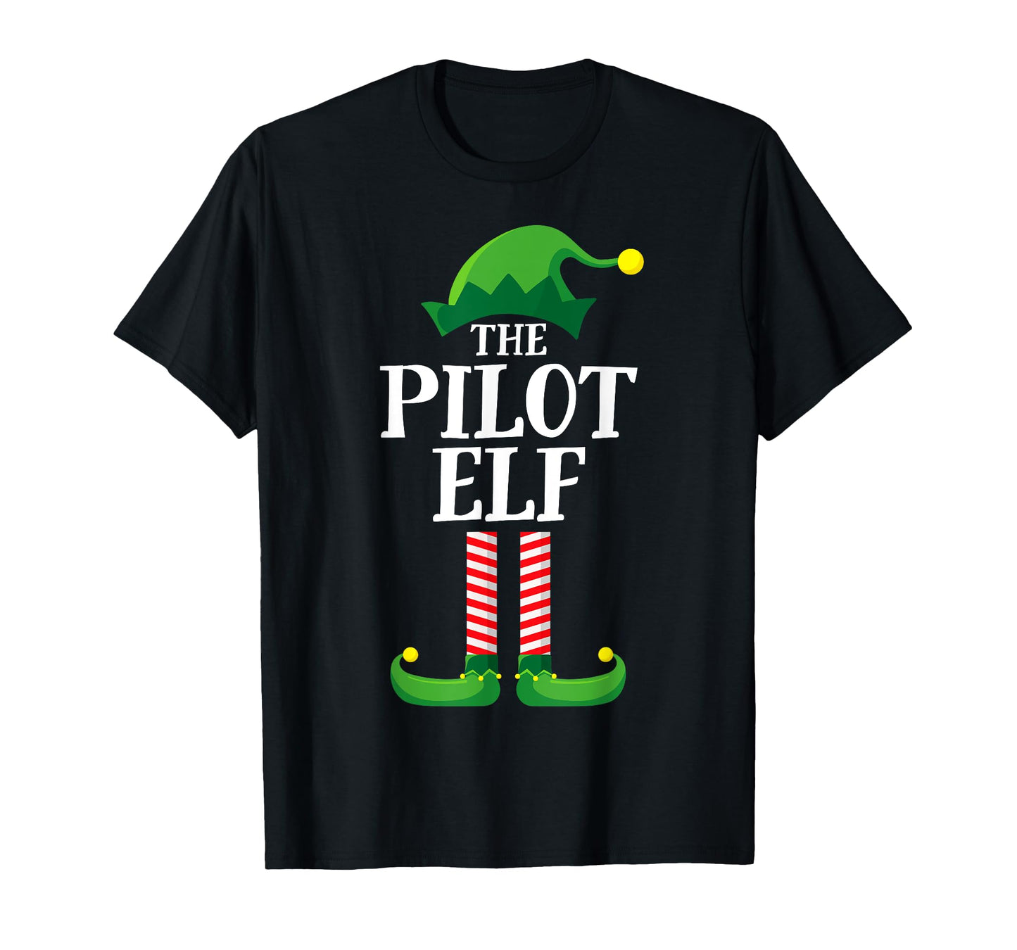 Pilot Elf Matching Family Group Christmas Party Pyjamas T-Shirt