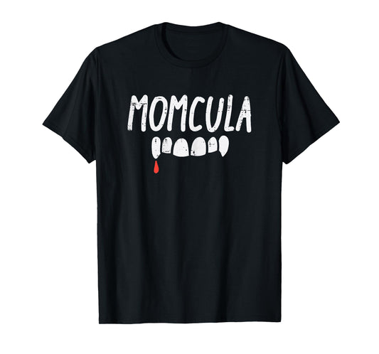 Momcula Mom Dracula Halloween Family Matching Mama Women T-Shirt