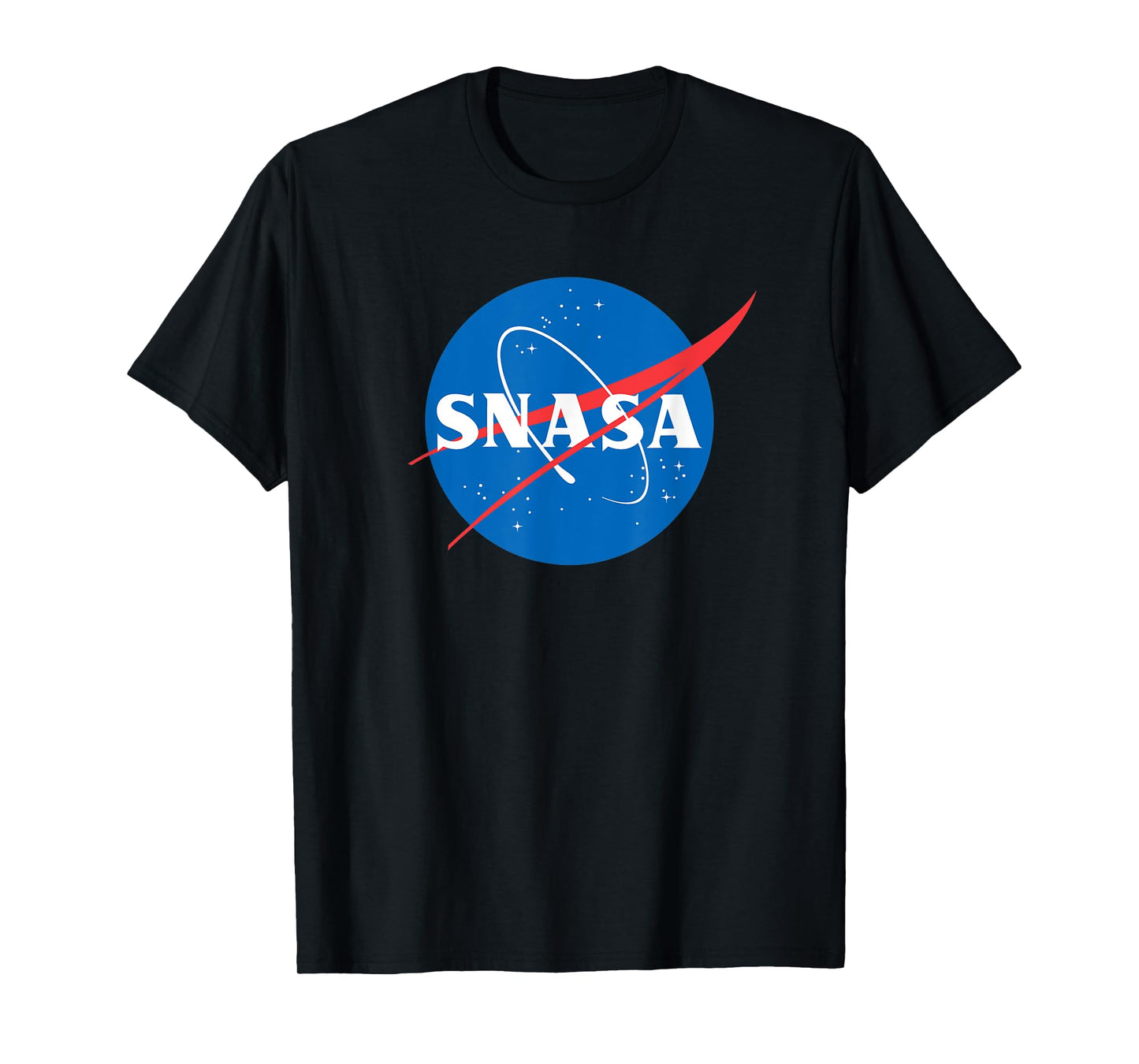 SNASA Meatball Logo Insignia Space Clothing Graphic T-Shirt