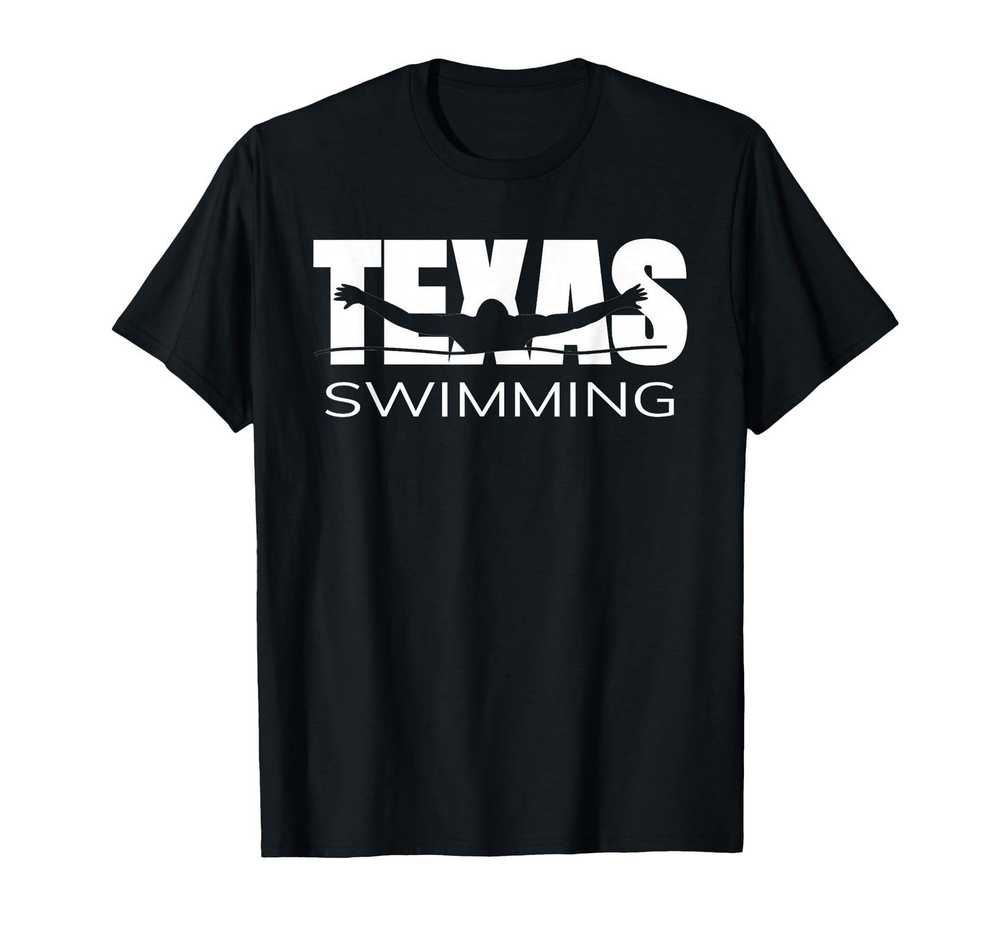 Love Texas Swimming Team Gift TX Home Lone Star State Pride T-Shirt