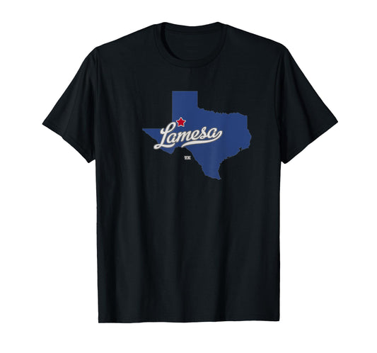 Lamesa Texas TX Map T-Shirt