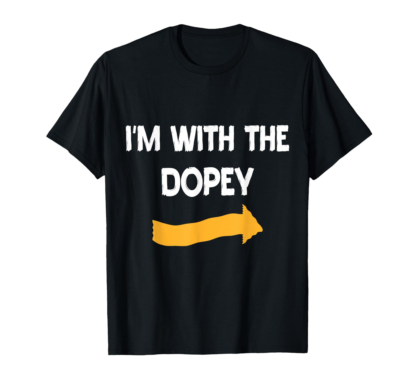 I'm With Dopey Halloween Costume Funny Couples Matching T-Shirt