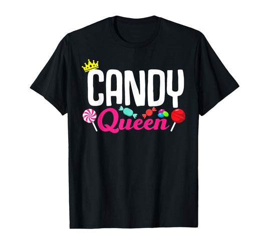 Funny Candy Lover Design Lollipop Women Girls Kids Sweets T-Shirt