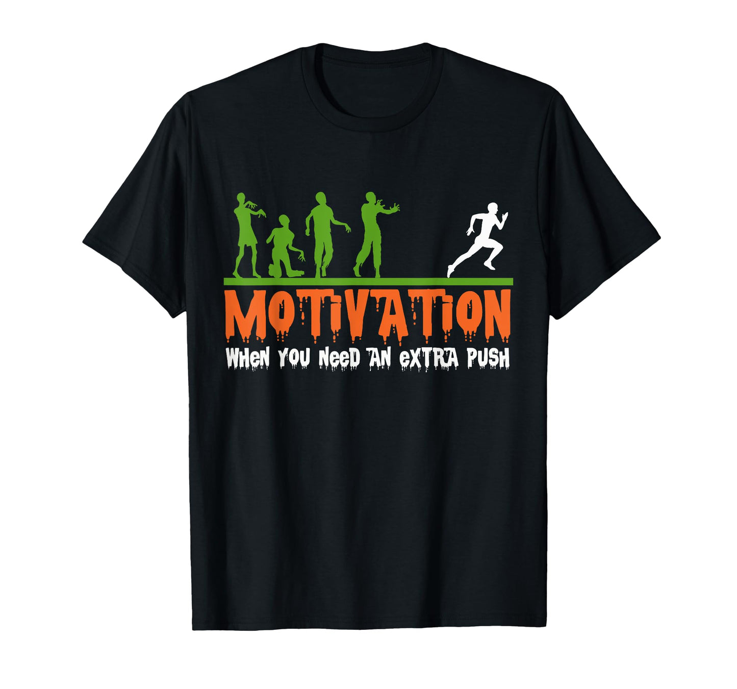 Zombie Halloween Costume Fitness Motivation, Funny Gym T-Shirt