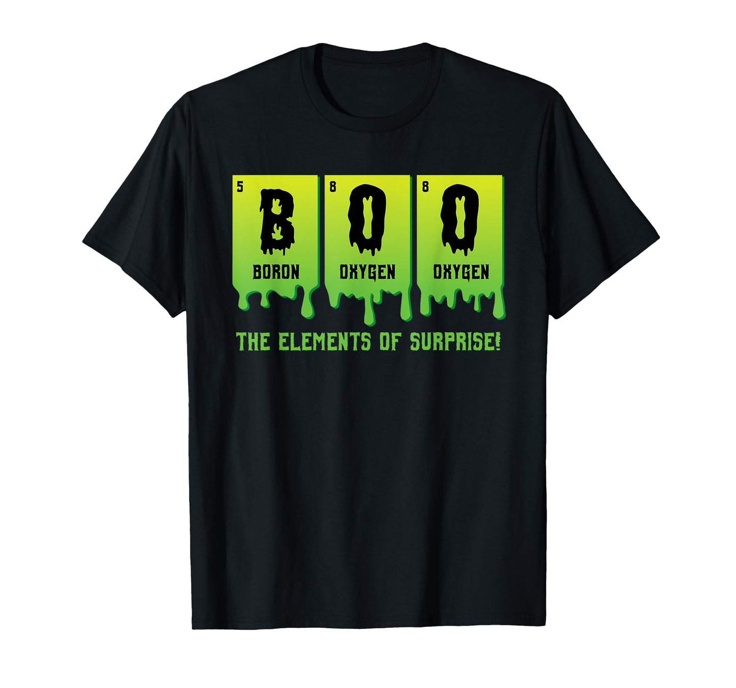 Funny Boo Elements of Surprise Science Teacher Halloween T-Shirt