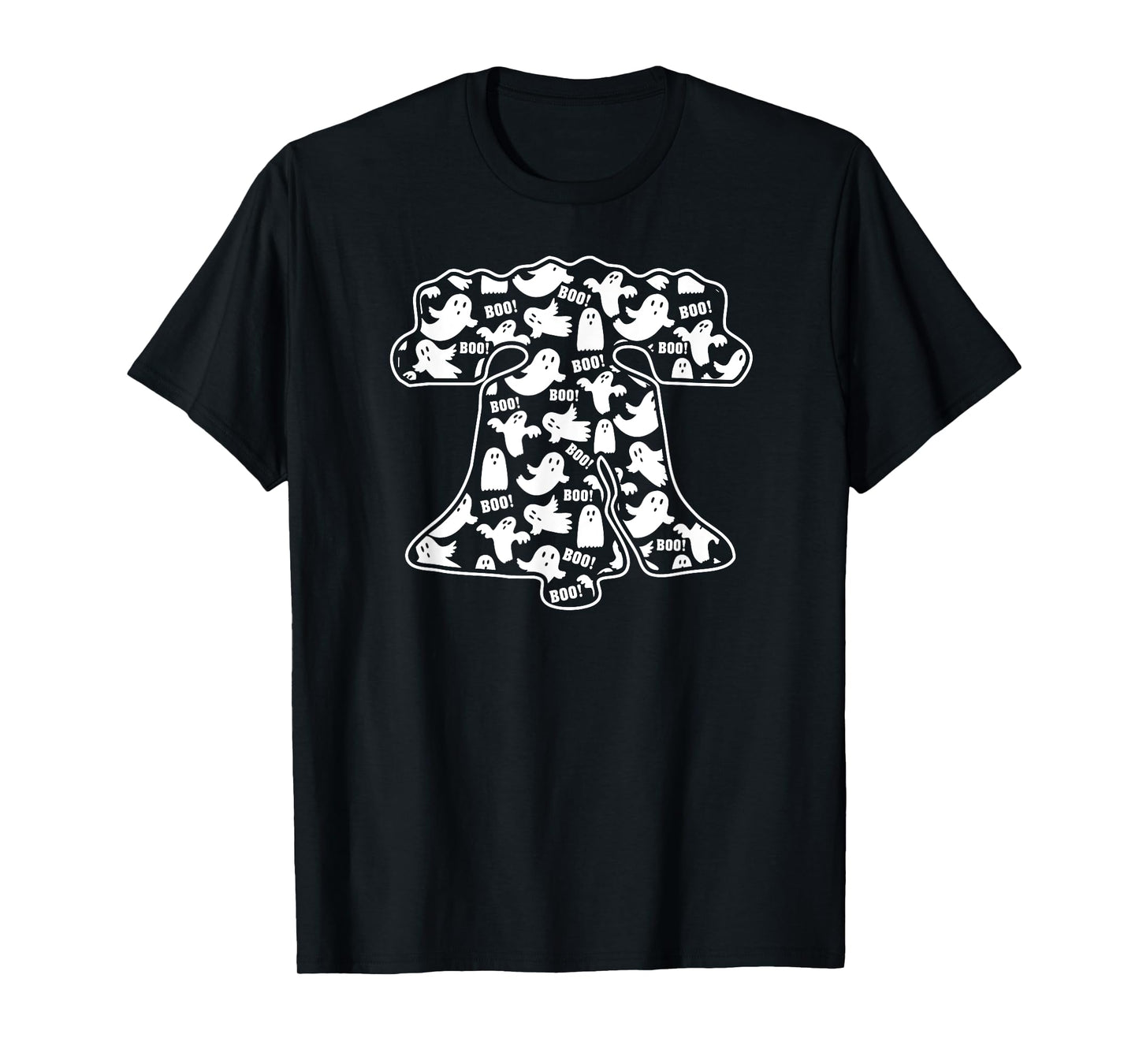 Funny Philadelphia Halloween Ghost Boo Bell Philly Fan Fall T-Shirt