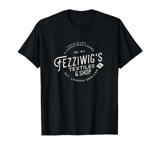 Christmas Carol, Fezziwigs, Scrooge, Holiday Design T-Shirt