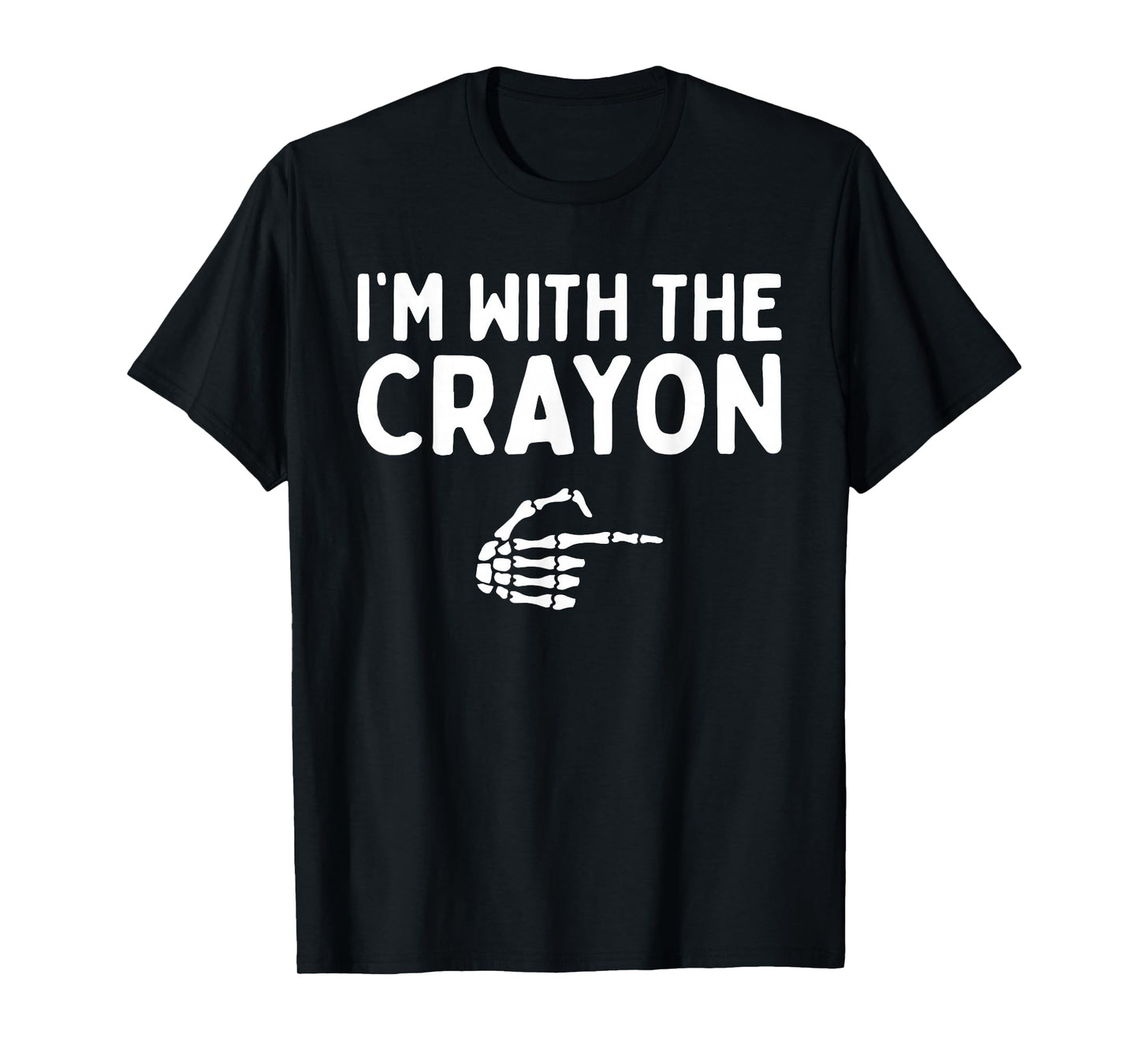 I'm With The Crayon Funny Halloween Costume Matching Couples T-Shirt