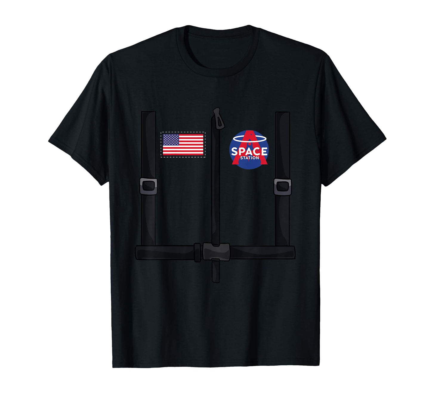 Kids Kids Easy Halloween Costume Idea - Space Astronaut T-Shirt