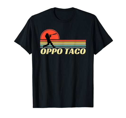 Retro Baseball Oppo Taco Home Run T-Shirt