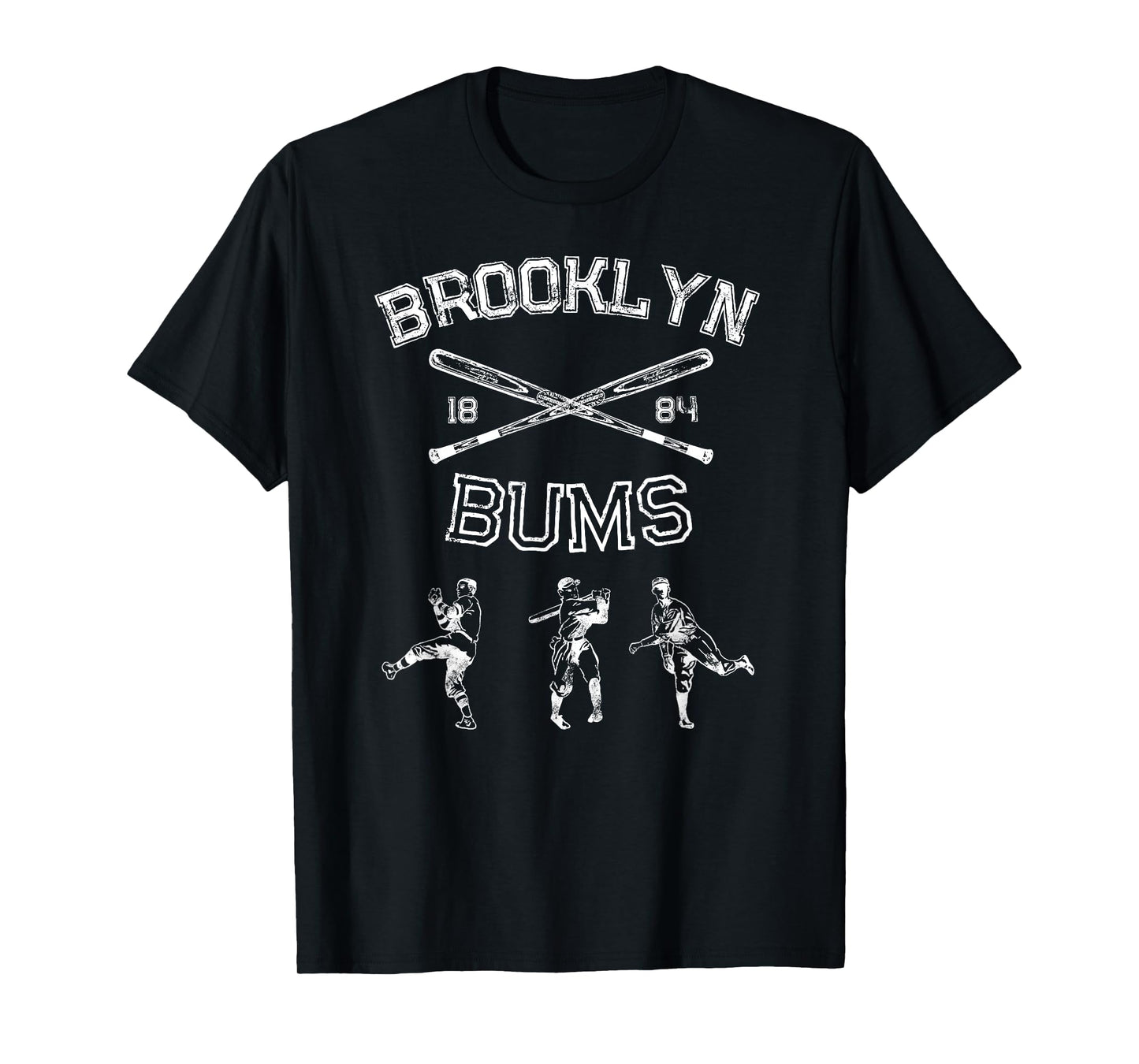 Classic Brooklyn Bums New York Baseball Fan Retro Vintage T-Shirt