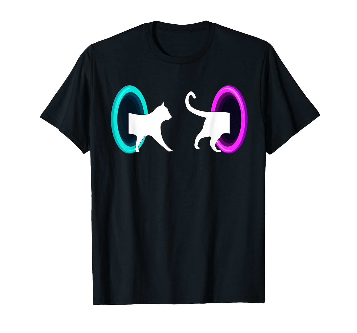 Cat Portal - Cat Time Travel, Science Cat, Physics Cat T-Shirt