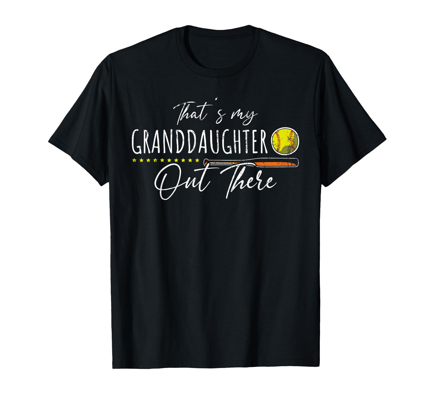 American Sport Softball Player Proud Grandparents Softball T-Shirt