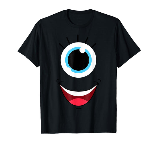 Scary Monster Eyeball Face Costume T-Shirt Halloween T-Shirt