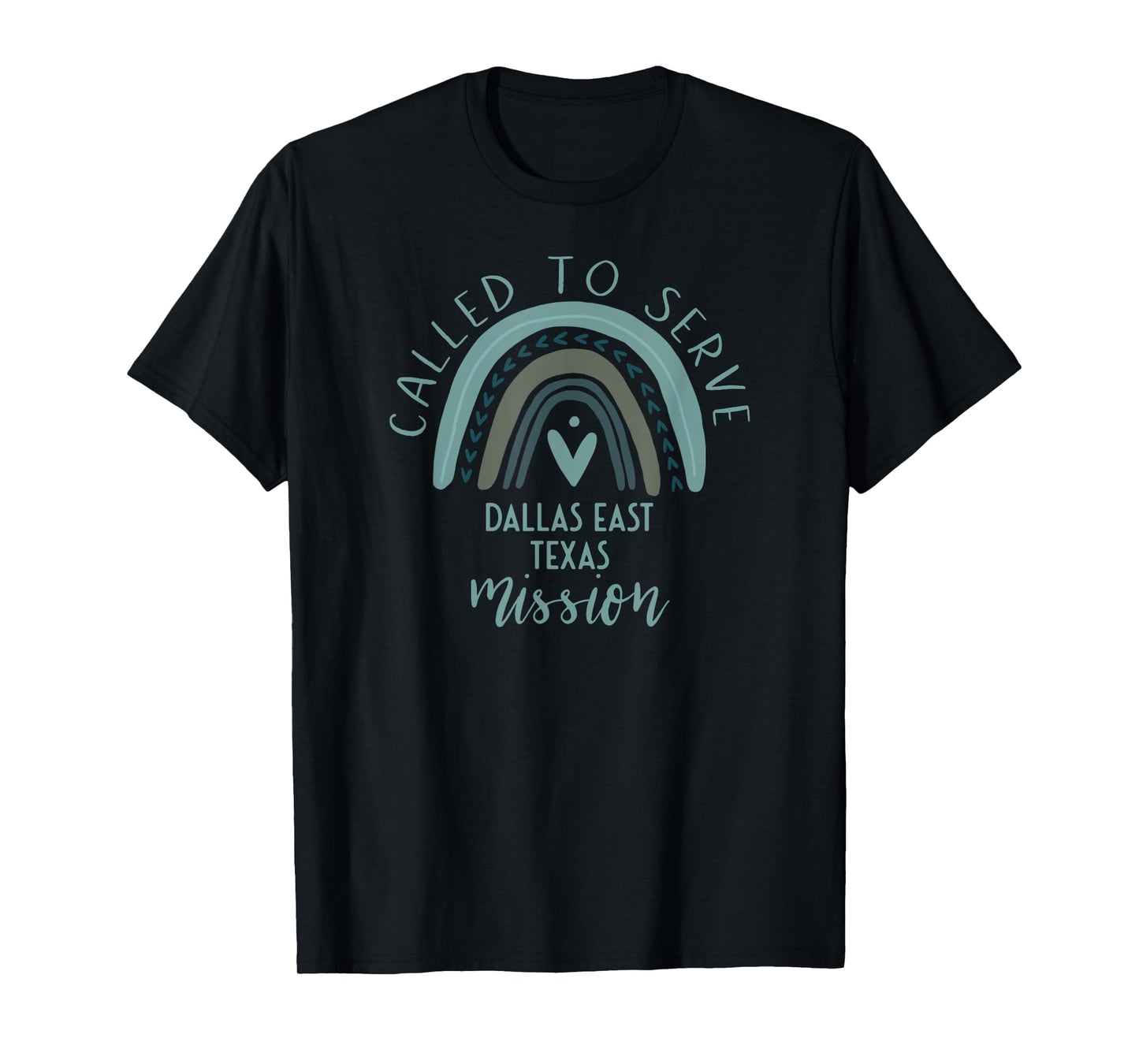 Called To Serve Boho Rainbow Dallas East Texas Mission T-Shirt