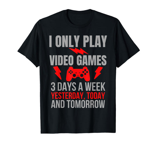 Gamer Vintage Video Games Boys Teens Funny Sarcastic Gamer T-Shirt