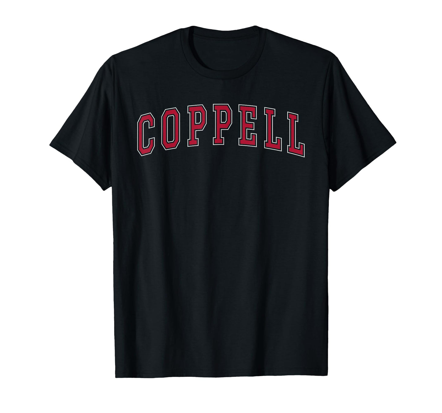 Coppell Texas Souvenir Sport College Style Text T-Shirt