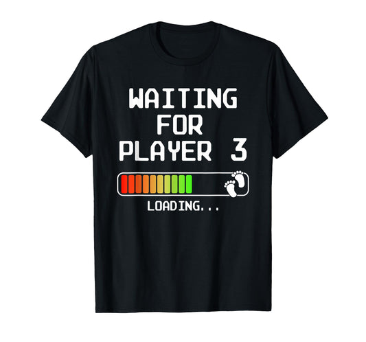 Expectant Dad To Be Gamer Pregnancy Announcement Player 3 T-Shirt