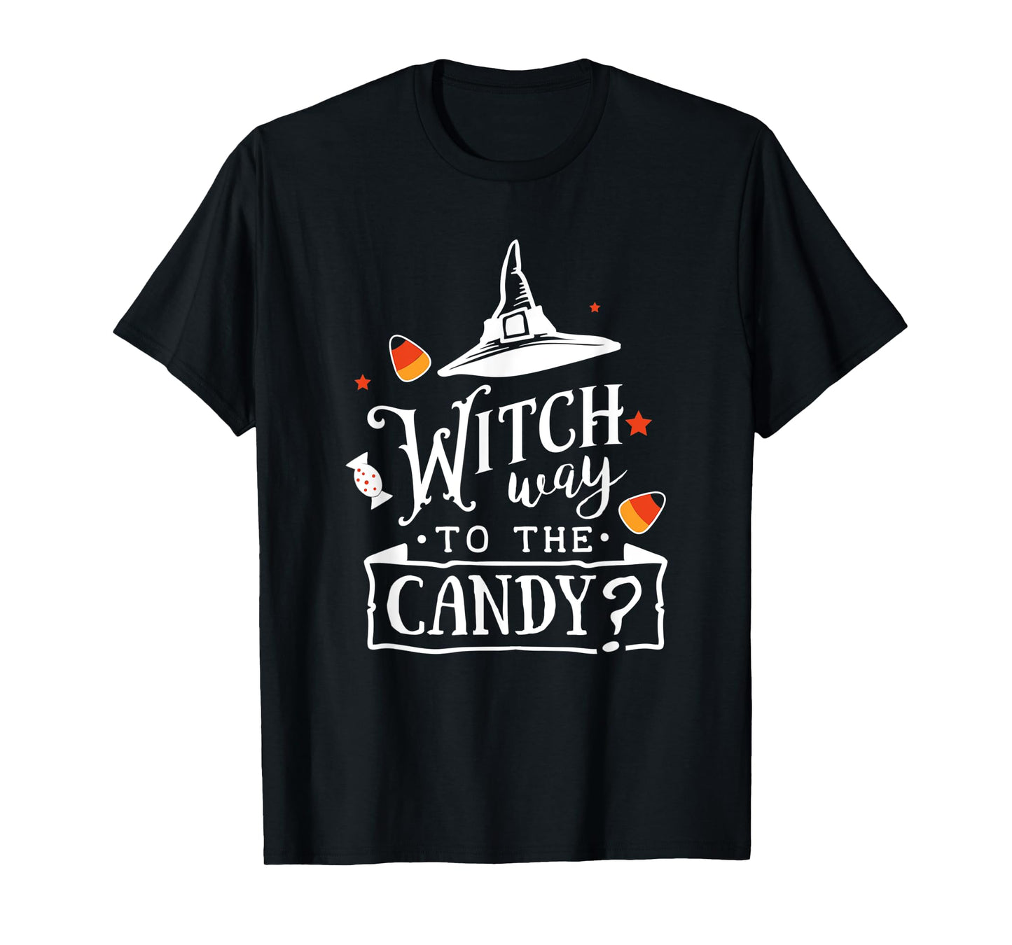Witch Way To The Candy Halloween T-Shirt