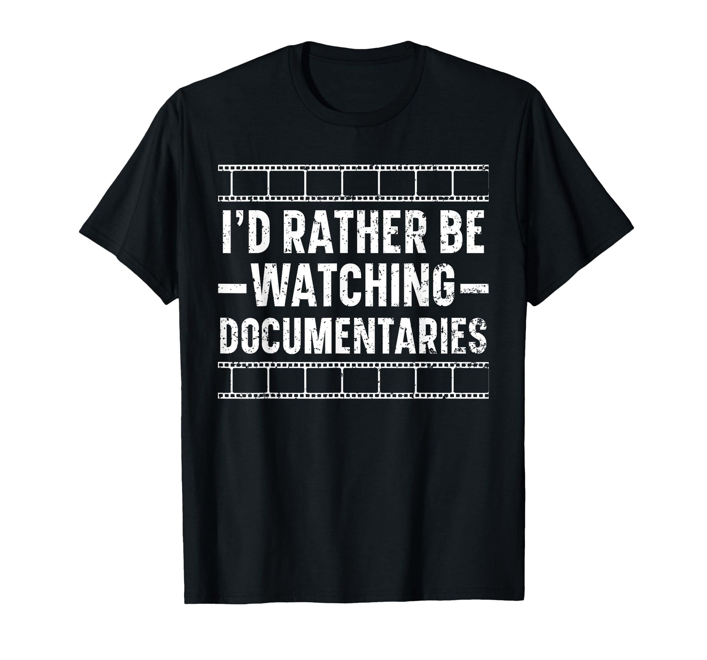 I'd Rather Be Watching Documentaries True Crime Documentary T-Shirt