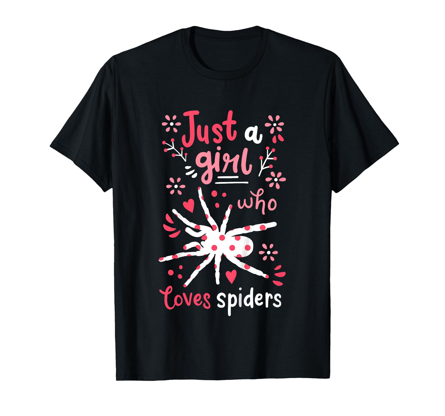 Kids Spider Just A Girl Spiders Gift T-Shirt