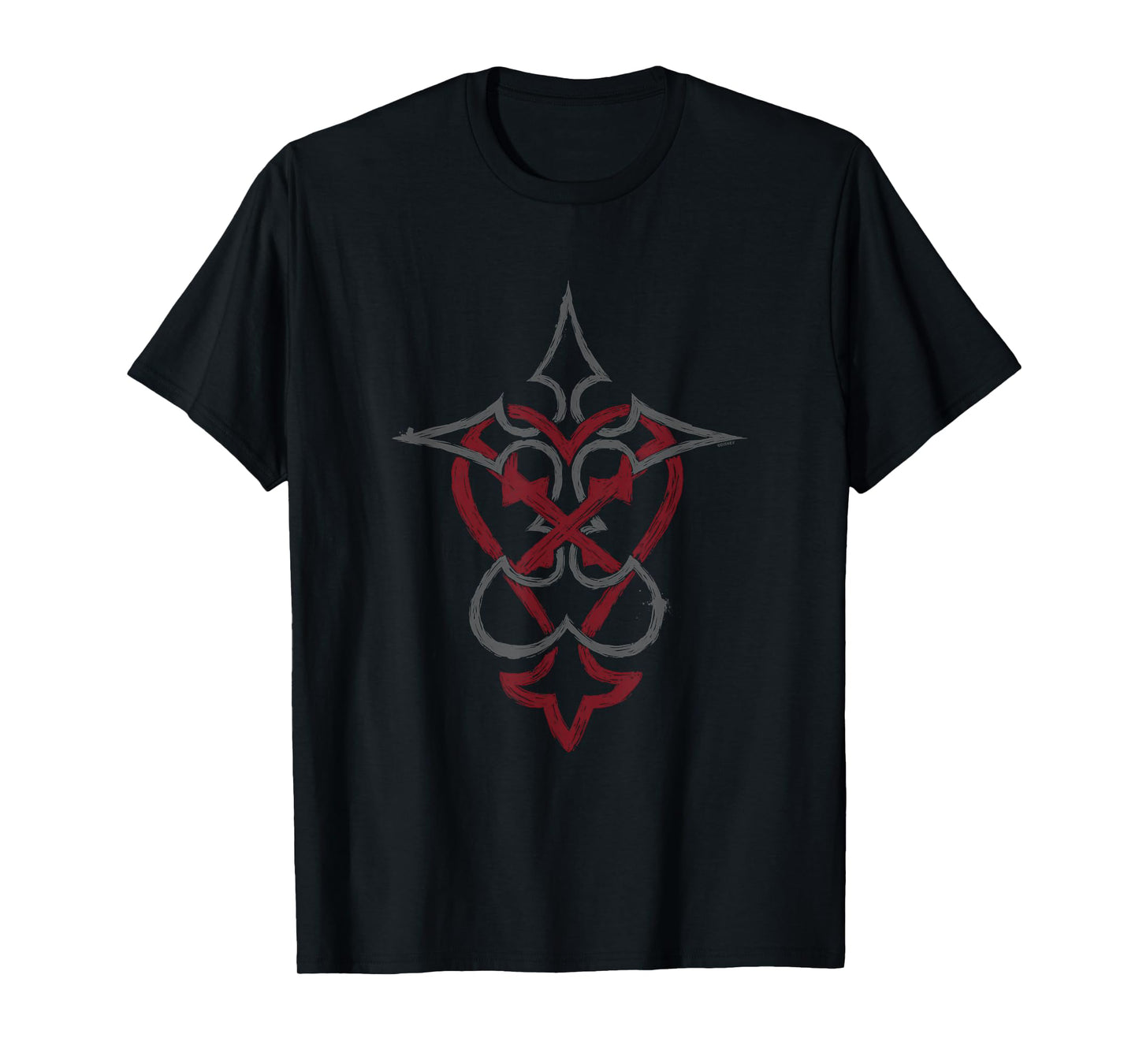 Disney Kingdom Hearts Mixed Crossed Key Dual Tone Logo T-Shirt