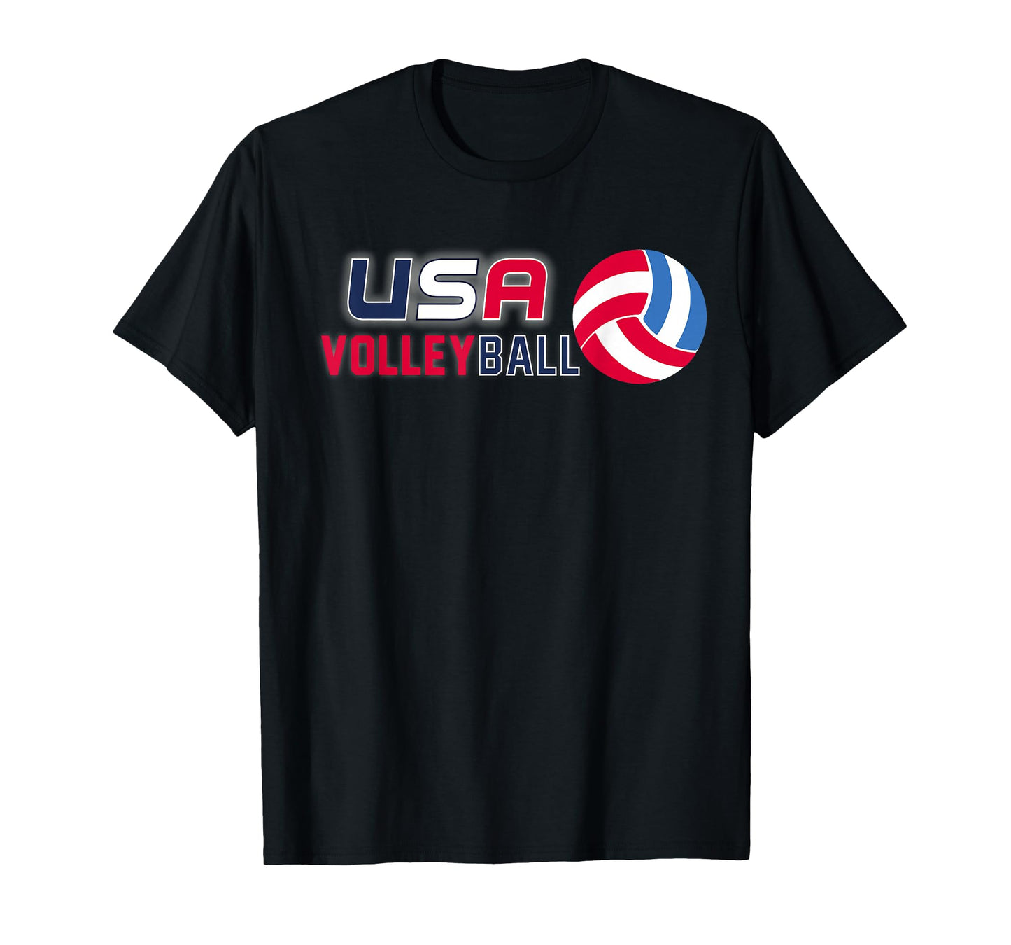 USA Flag Volleyball Shirt: Men and Women's Volleyball Tee T-Shirt