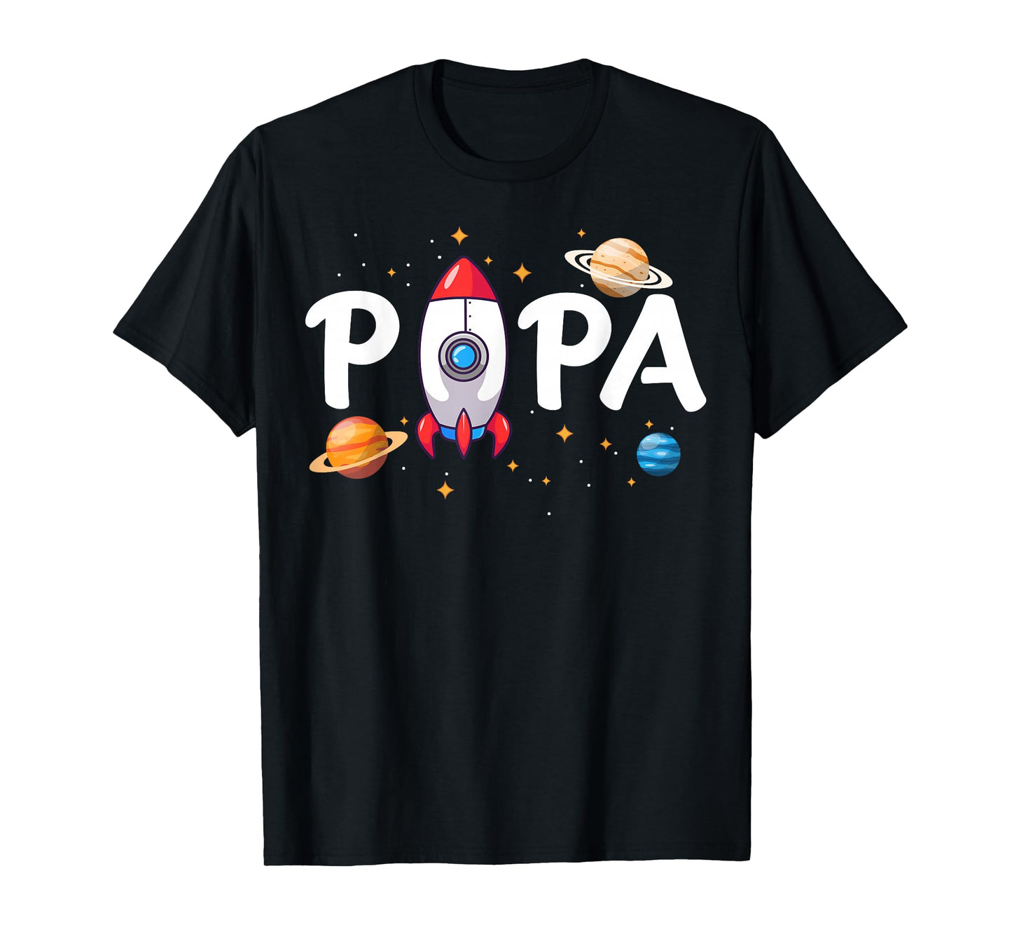 Papa of The Birthday Boy Space Astronaut 1st Birthday Family T-Shirt
