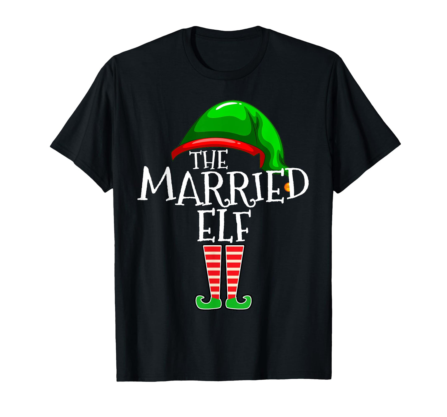 The Married Elf Matching Family Christmas Gift Wife Husband T-Shirt