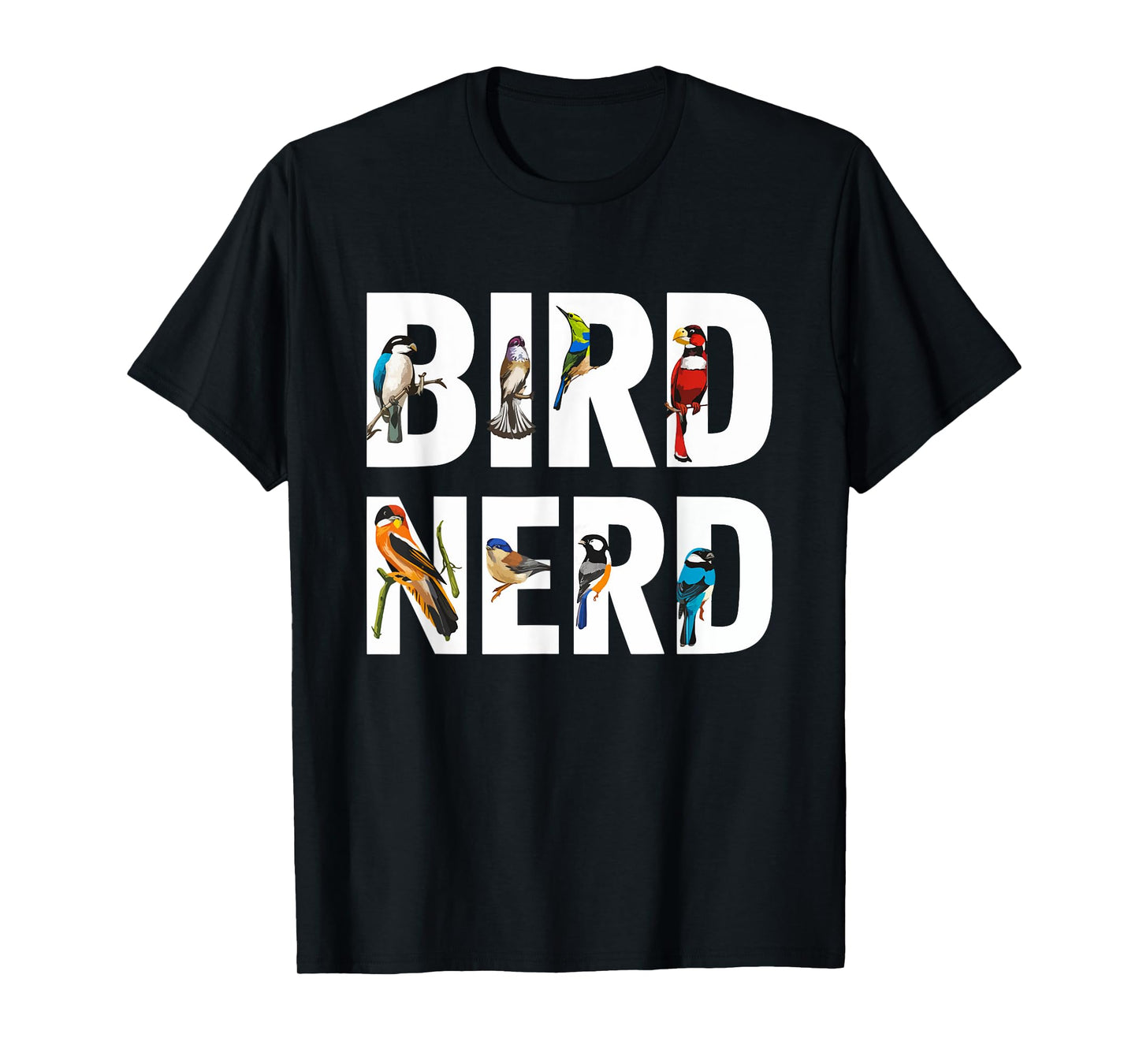 Birds Nerd Birdwatching Birdwatcher Bird Lover Funny T-Shirt
