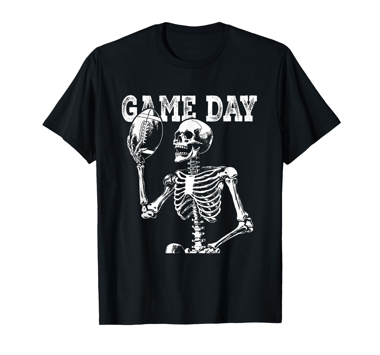 Halloween American Football Skeleton For Men Boys Game Day T-Shirt