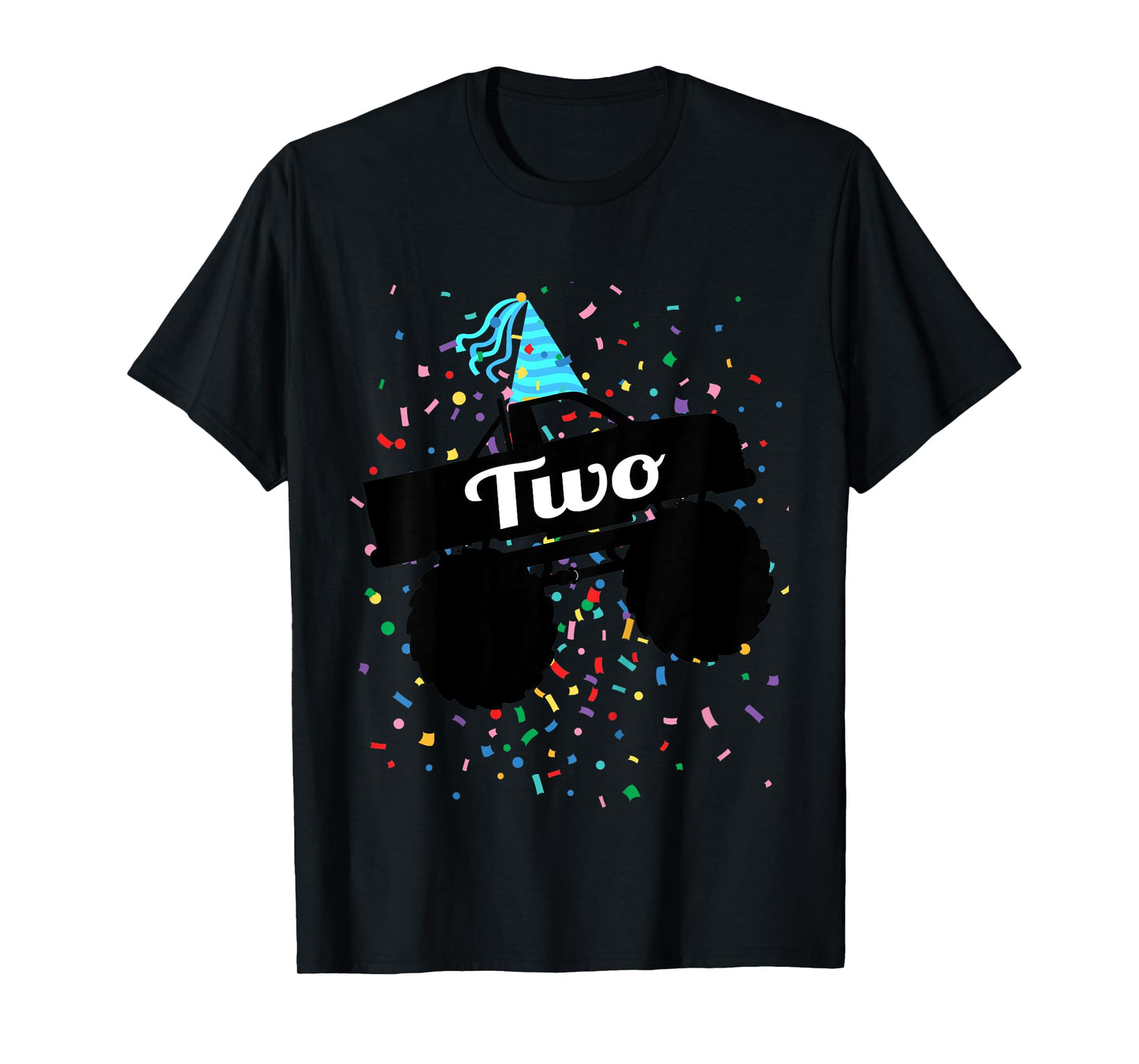 2 Year Old Monster Truck 2nd Birthday Toddler Shirt Gift T-Shirt