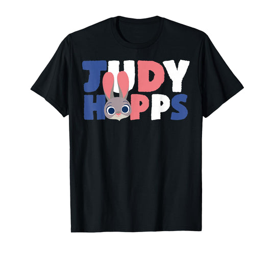 Disney Zootopia Judy Hopps Text Portrait Graphic T-Shirt T-Shirt